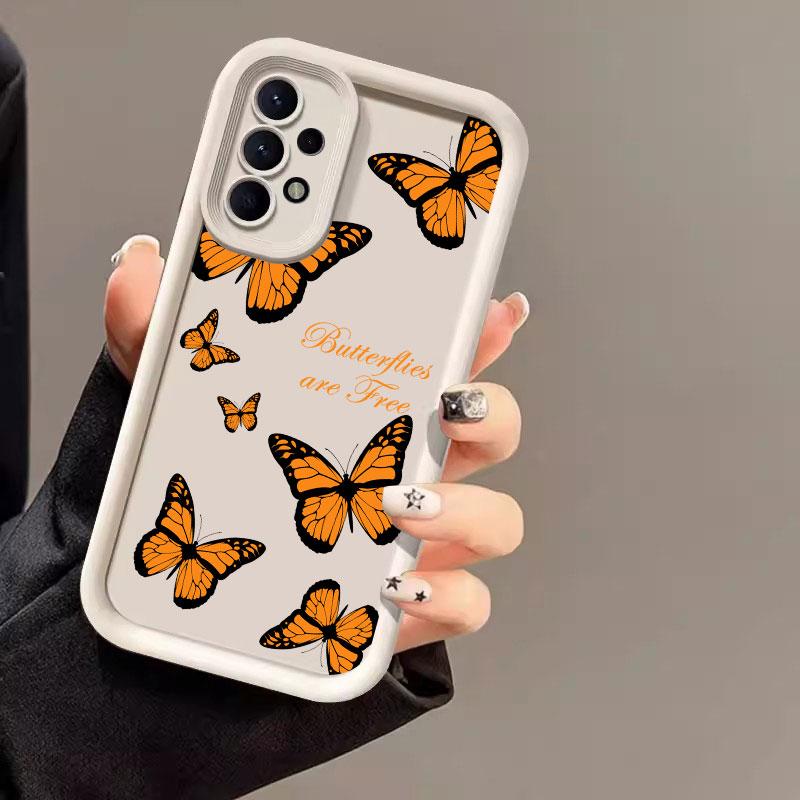 Butterfly Glitter Butterflies Case For Samsung Galaxy A55 A35 5G A13 A54 A53 A52 A34 A33 A32 A14 A23 A24 A12 A51 A71 Phone Cover