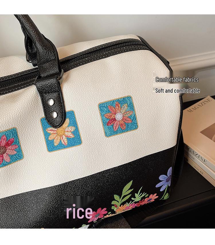 Cross-border Fashion Floral Shoulder Bag 2026 - Large Capacity Travel & Fitness Handbag