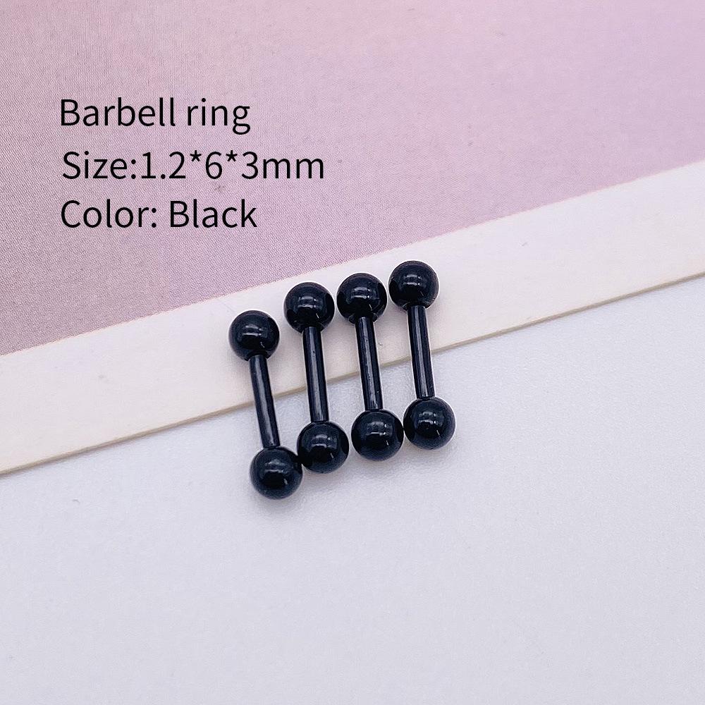Multi-color Stainless Steel Cartilage Barbell Stud Earrings
