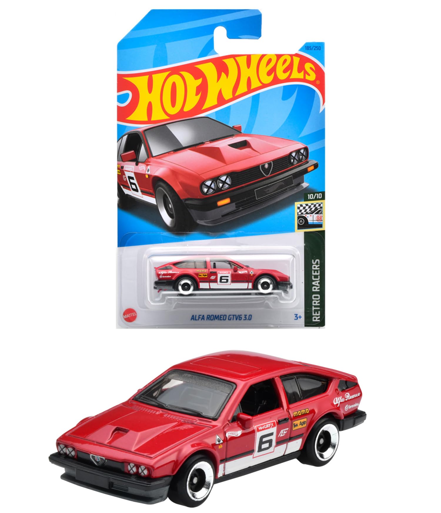 

Mattel Hot Wheels Basic Car Alfa Romeo GTV6 3 and HNK17 3.0 [Ages up]