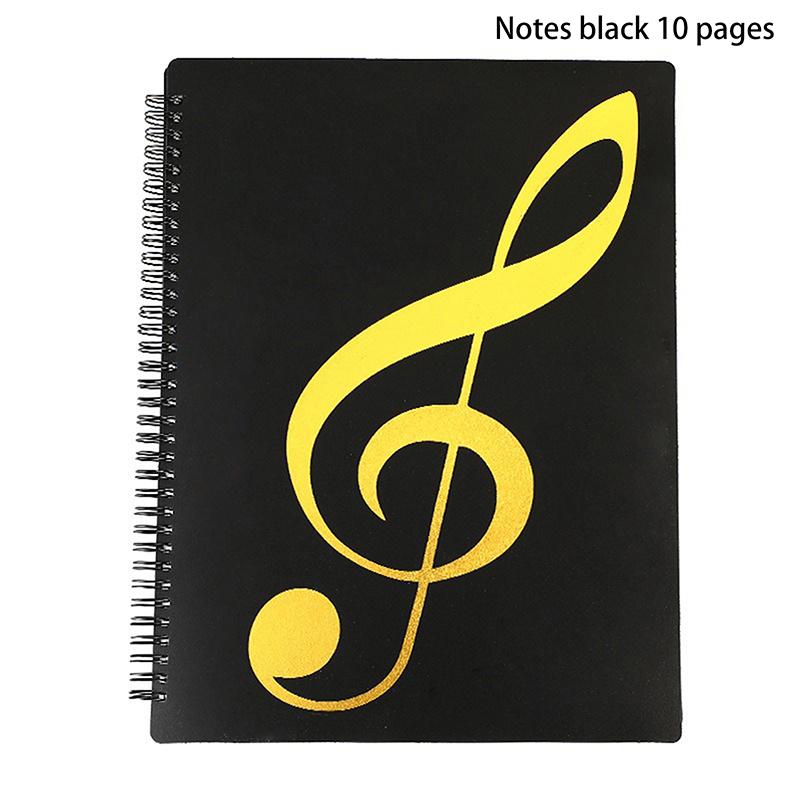 Flexible 20 Pages Piano Music Score Folder A4 Music Book Clip Sheet Note Folder Piano Paper Sheets Music Binder For Practice
