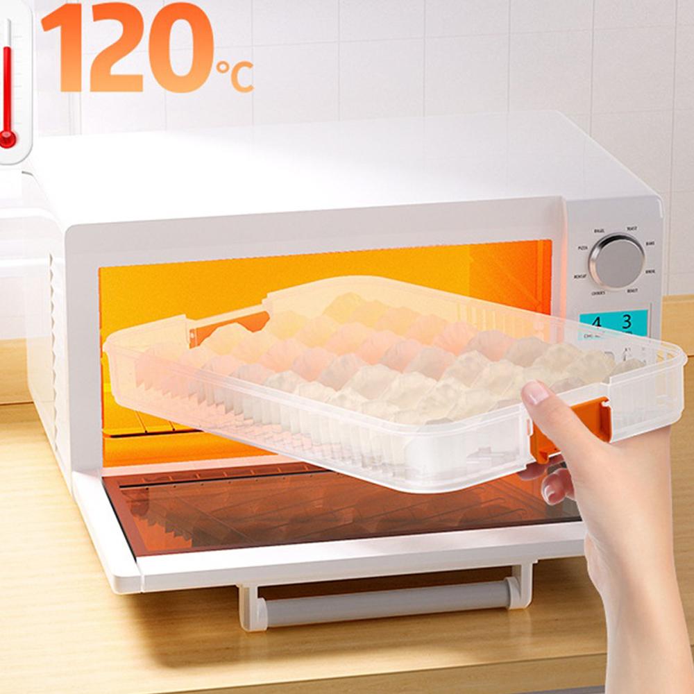 Multi-layer Dumpling Storage Box Plastic Large Capacity Food Storage Container with Lid Quick Freezing Dumpling Box