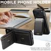 Universal Leather Phone Case with Card Holder & Stand - Compatible with Apple 17ProMax, Google 10ProXL, Samsung Models