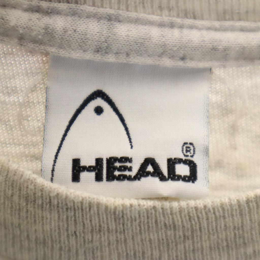 HEAD 90s Made in USA Old Short sleeve T-shirt 2X gray Single stitch Men's Used