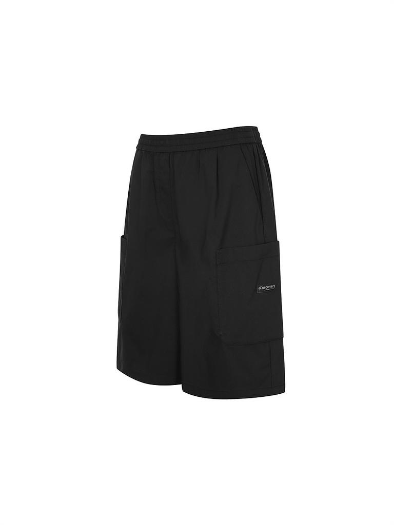 DISCOVERY EXPEDITION Freshvent Women'S Cotton Parachute Bermuda Cargo Shorts (Black)