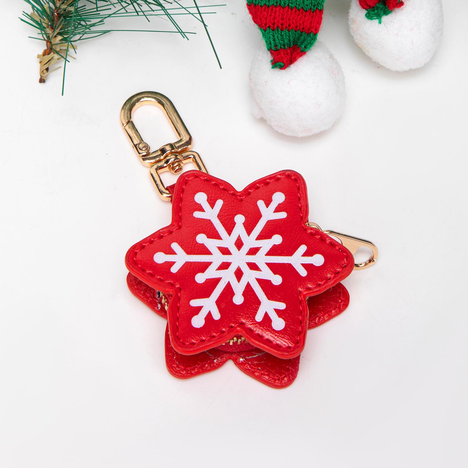 

Cute Santa Claus Keychain & Card Holder Charm - Perfect Christmas Gift