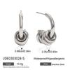 Youthway Women's Classic C-Shaped Hollow Multi-Ring Stud Earrings 18K Gold Color Plated Stainless Steel for Daily Commuting Wear