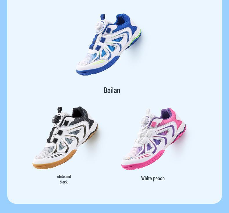 2026 Spring Unisex Children's Breathable Badminton Shoes - Non-slip, Comfortable Double Mesh Trainers