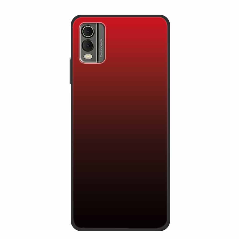 Pentru husă Nokia C32 6,5" Husă spate din silicon moale TPU de lux Carcase pentru telefon pentru NokiaC32 Protector drăguț Rezistent la șocuri Flori Capa