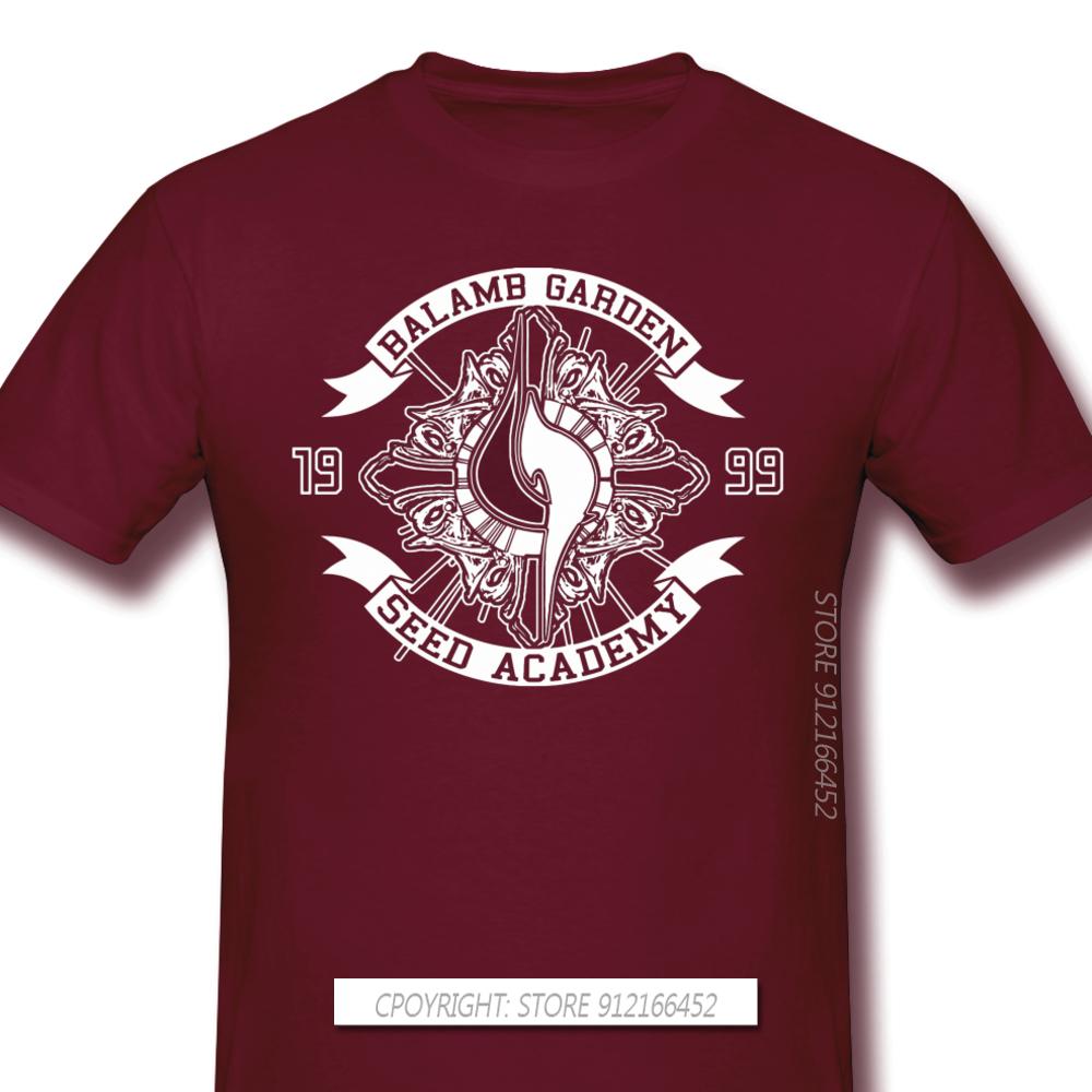 Men Clothes Final Fantasy Role Playing Video Game Series T-Shirts Balamb Garden Seed Academy Fashion Short Sleeve