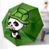 1pc Panda Turtle Auto Open/close, All-Season Portable Folding Umbrella for Women & Men, Travel, Everyday, Formal Events -06205