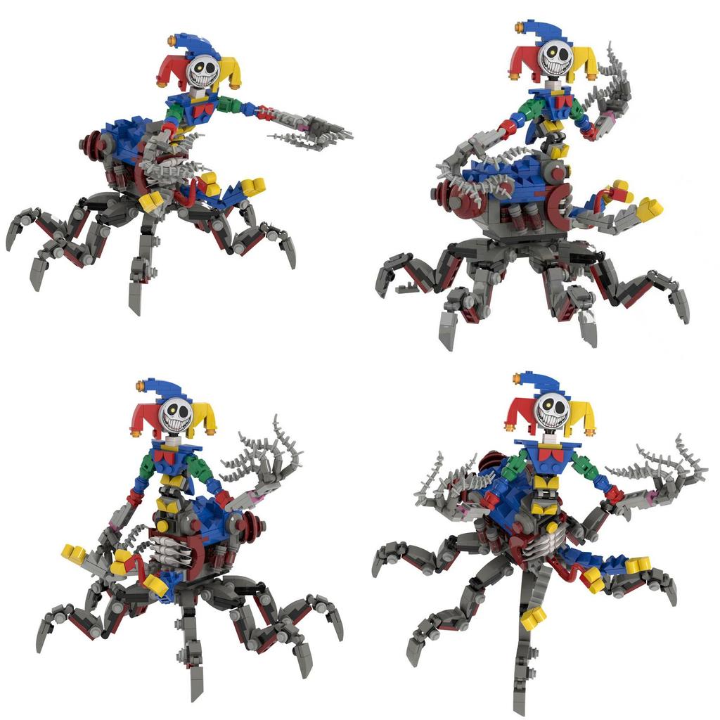 Poppy Playtime Der Prototyp Clown Spinne Bausteine Set DIY Spielzeug für Kinder und Sammler