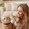 Breathable Sturdy Muzzle Mask Cat Head Cover Space Hood Ball shaped Kitten Protective Helmet Anti-bite Pet Grooming Supplies