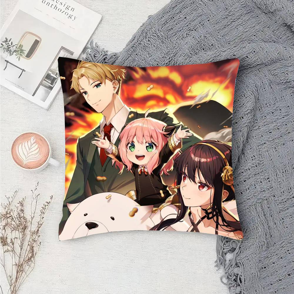 Anime S-Spy X Family Pillow Case Sofa Cushion Cover Room Home Decoration