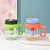 Office Drinking Cup Male and Female Lightweight Handle Office Cup with Tea Infuser Roomy Straw Tea Strainer Plastic Cup