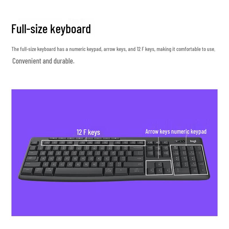 

Logitech MK370 Wireless Keyboard and Mouse Combo