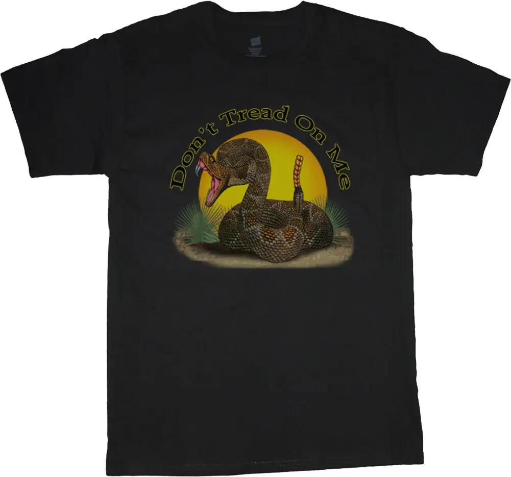 Dont Tread on Me Unique Rattlesnake American Patriot TShirt Summer Cotton Short Sleeve ONeck Unisexs T Shirt New S3XL