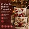 4Pcs Plush Decorative Pillowcase 45*45cm Christmas Pillow Cover  Festive Home Decor