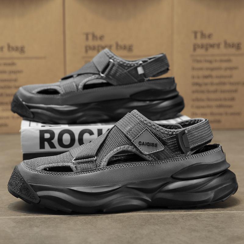 Fashion Designer Men's Sandals Breathable Casual Shoes for Men Outdoor Non Slip Beach Sandals 2024 New Male Platform Sandalias