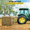 Pair Hay Spear 39" Bale Spear 3000 lbs Capacity, Bale Spike Quick Attach Square Hay Bale Spears 1 3/4", Red Coated Bale Forks, Bale Hay Spike with Hex
