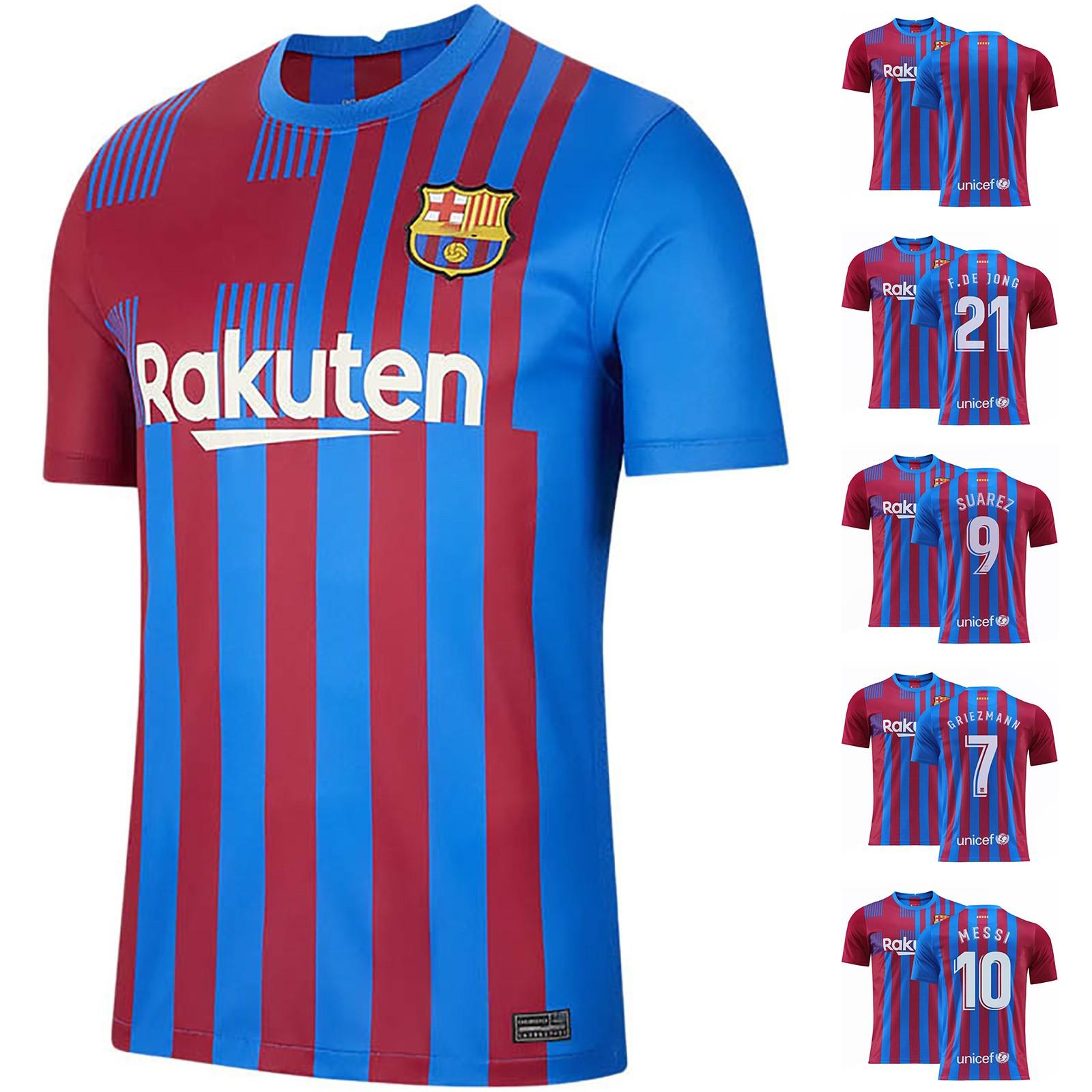 

21/22 Домашняя футболка Барселоны Футбольная форма Тренировочные топы Mans