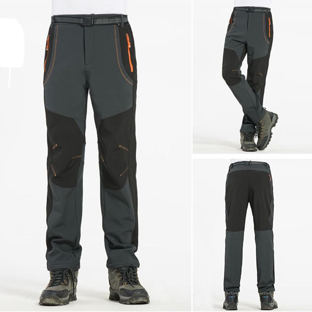 Men Couple Waterproof Windproof Outdoor Hiking Warm Winter Thick Pants Trousers