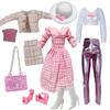 6-Point Fashion Doll Clothes & Handbag Set for 30cm BJD, Barbie, Fairy & Supermodel Dolls.