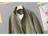 Women's High Collar Spring & Autumn Windbreaker: Lightweight, Solid Color, Short Cardigan - Fashionable Belly-Covering Jacket for 2025.