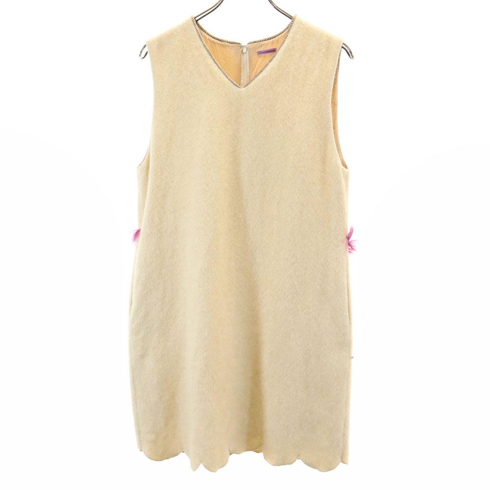 

SueUNDERCOVER Made in Japan Wool Blend No sleeve V neck mini dress 2 Women Used