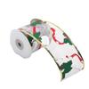 Christmas Wired  Plaid Ribbons Vintage Truck Trees Wired Edge Ribbon for Xmas DIY Wrapping Floral Craft