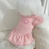 Pet Dog Cat Sweet Princess Dress, Casual Party Outfit for Small Dogs Breeds Like Poodle, Teddy, Bichon Frise, Suitable for Spring, Summer, Autumn