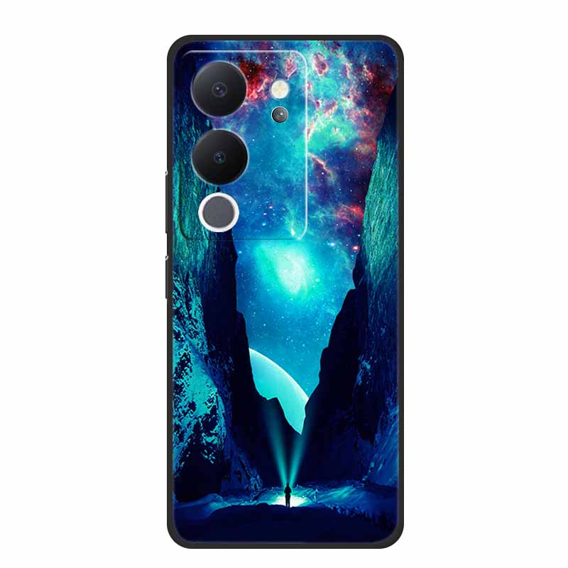Phone Case For Vivo V30 Lite 5G Back Cover Case Shockproof Black Silicone Soft Funda For Vivo V30 Lite Case V 30 Lite Coque Capa