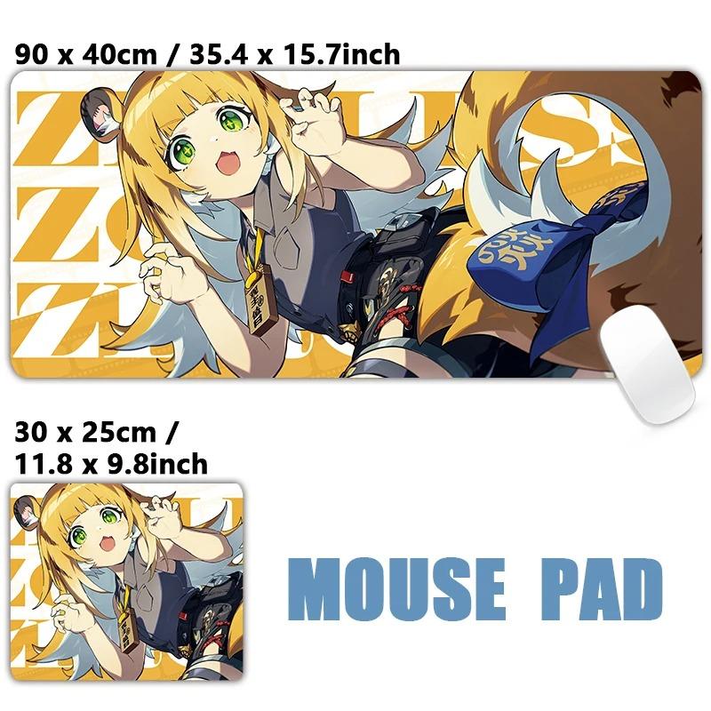 ZZZ Anime Girls Mousepad Large Computer Laptop Keyboard Mousemat XXL Mousepad Gaming Nonslip rubber PC Office Long Desk Mats