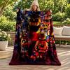 Five Nights At Freddy Blanket Flannel Blanket Soft Cozy Plush Throw for Sofa Bed Lightweight Home Decoration Gifts for Christmas Various Holidays