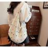 Hollow Out Single Shoulder Knitted Beach Bag Women's Colorful Large Capacity Tote for Seaside Holiday Pool Parties