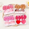 1Set Headwear Glasses Solid Soft Bowknot Head Bands Lace Barrette Retro headbands Sunglasses Band Sets