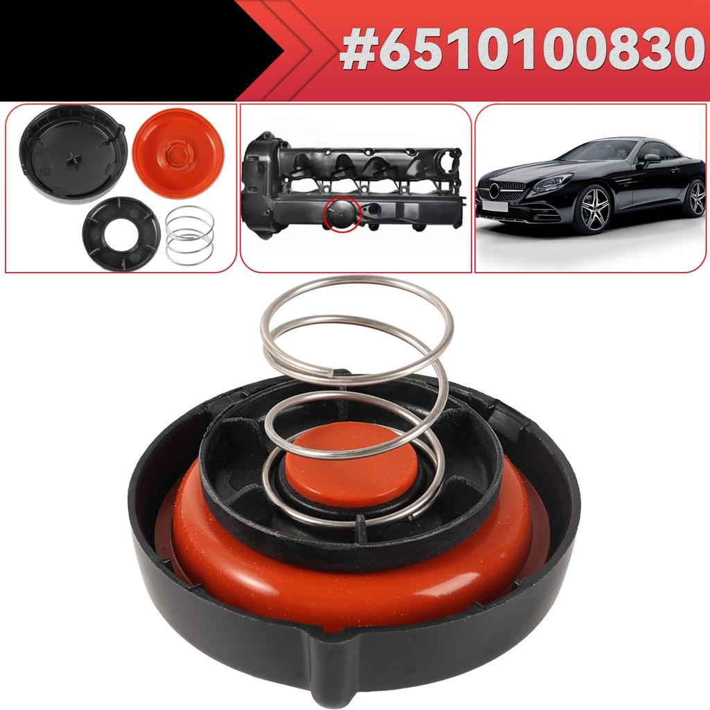 Car Engine PCV Valve Cover 6510100830 With Membrane For Mercedes-Benz C-Class W204 E-Class S-Class V-Class 6510100630 6510109118
