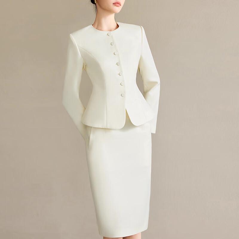 Ensemble tailleur jupe professionnel pour femme