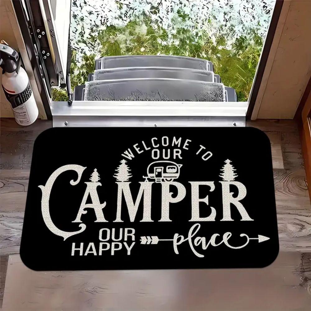 

Camper Van Welcome Carpet, Washable, Camping Door Anti-Slip Carpet, Living Room, Decorative And Durable Camping Carpet 40x60cm 16x24inch
