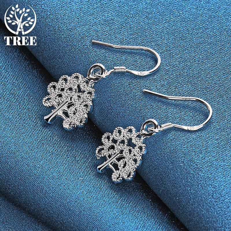 925 Sterling Silver náušnice Tree Drop Náušnice Šperky