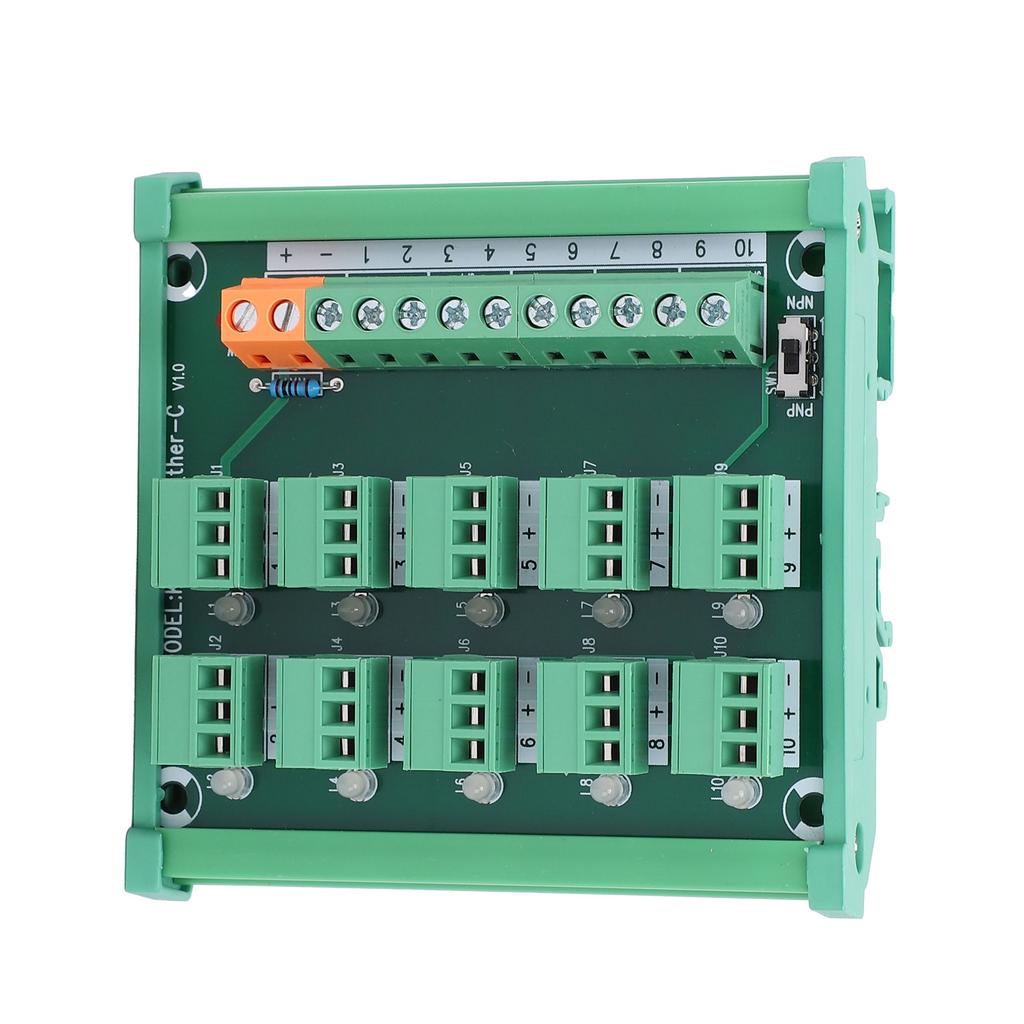 Terminal Block 3Wire 10Channel Acquisition Board NPN PNP Output KP10LGtherC