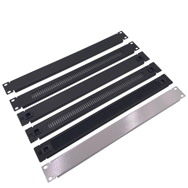 19-inch Black Rack Mount Blank Panel with White Back - Available In 1U, 2U, 3U, 4U, and 6U Sizes.
