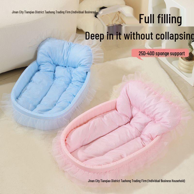 Four Seasons Cat & Dog Nest – Non-stick, Washable, Lightweight, Soft, for Small Pets