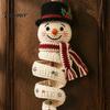 Decorazioni Stagionali Invernali Fai da Te Kit Uncinetto Pupazzo di Neve Appendiporta, Kit Artigianale Festivo Fatto a Mano per Principianti Set Parete di Natale, Finestra, Festa di Capodanno