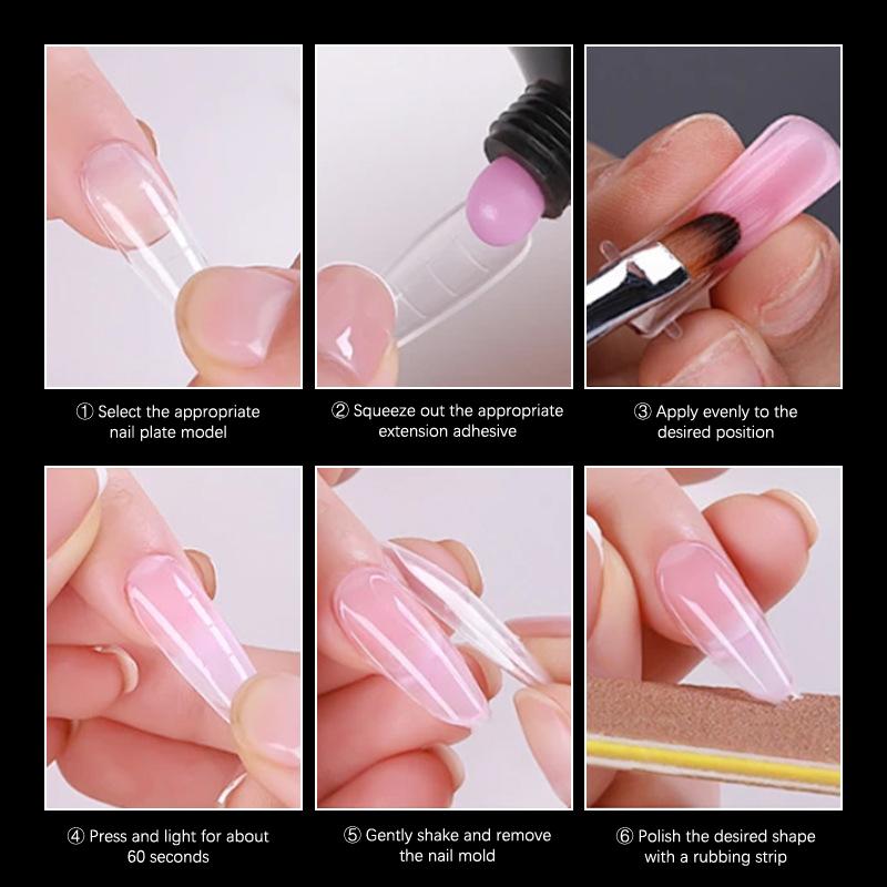 240 Stück Sandwich Dual-Nagelform Coffin Mandel-Nagelformen 14 Größen Wiederverwendbar Obere und untere Formen Nagelkunst-Verlängerung Obere Form Untere Form