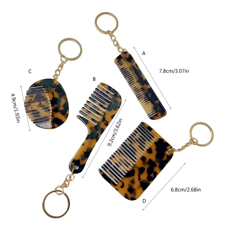 Hair Comb Keychain Bag Charms for Women Purse Handbag Backpack Bag Pendant Charms Car Keyring Aesthetic Keychain Charms
