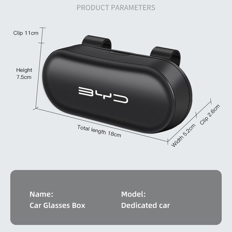 Car Sunglasses Storage Box Interior Accessories For BYD Atto 3 E6 Tang F3 Plus Song Max F3R Qing Yuan S7 G3 M6 L3 D1 S6 F0 E5 E2