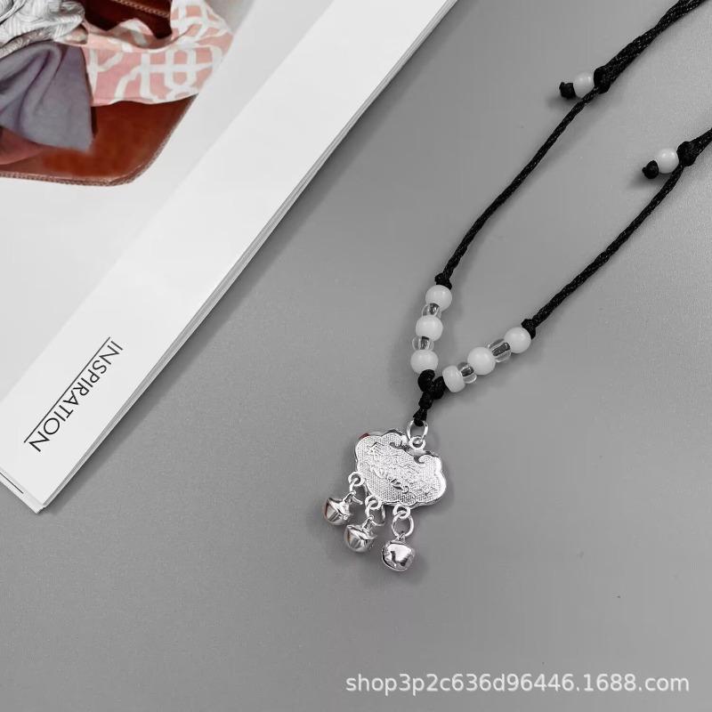

Long Life Lock Necklace Women s Access Safe Baby Pendant Bell Safe Wealth Pendant Children s Bell Safe Lock