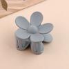 Large Size 7cm Fashion Flower Hair Claws Colourful Ponytail Hair Accessories Matte Hair Claw Clips For Women Girls