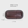 Vegetable-Tanned Leather Retro Glasses Case: Handmade Personalized Genuine Leather Sunglasses Holder.